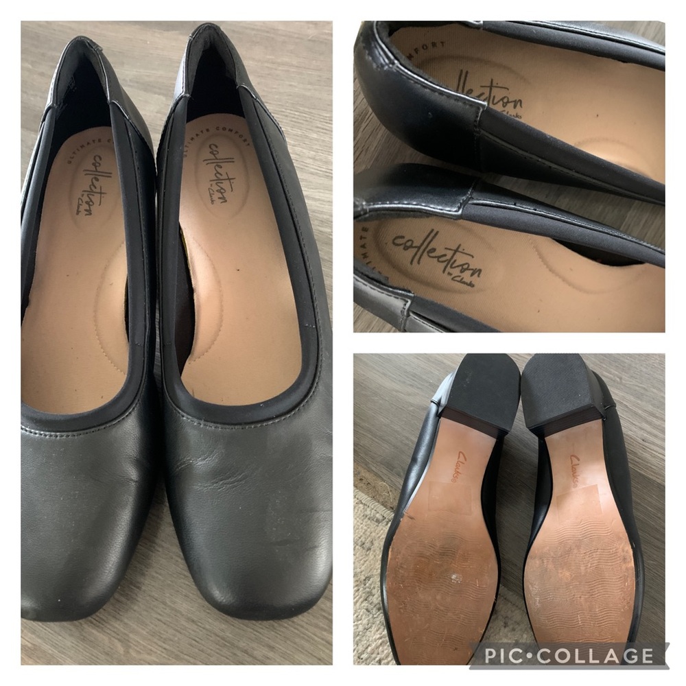 Clarks leather pump, only worn inside a couple of times